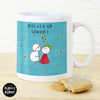 Personalised Purple Ronnie Christmas Couple Blue Mug