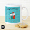 Personalised Purple Ronnie Christmas Elves Blue Mug