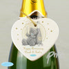 Personalised Me To You Gold Stars Ceramic Heart Decoration