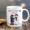 Personalised Paddington Bear Christmas Snowman Mug