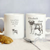 Personalised Loves Pugs Mug