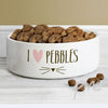 Personalised Cat Features 14cm Medium White Pet Bowl