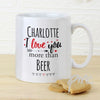 Personalised I Love You More Than... Mug