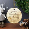 Personalised 1st Christmas 'As My...' Round Ceramic Decoration