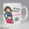 Personalised Bang on the Door Groovy Chick Mug
