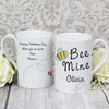 Personalised Bee Mine Slim Mug