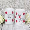 Personalised Dotty About You Slim Mug