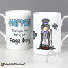 Personalised Bang on the Door Wedding Boy Slim Mug