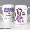 Personalised Bang on the Door Wedding Female Slim Mug