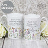 Personalised Country Diary Wild Flowers Slim Mug