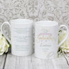 Personalised I Am Glad... Godmother Slim Mug