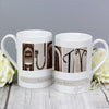 Personalised Affection Art Any Message Slim Mug