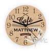 Personalised Cafe Glass Clock