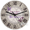 Personalised Butterfly Gem Clock