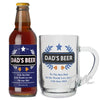 Personalised Blue Wheat Beer & Tankard Set
