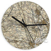 Personalised 1896 - 1904 Revised Glass Map Clock