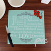 Personalised Typography Glass Chopping Board
