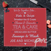 Personalised We Go Together Like.... Glass Chopping Board