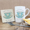 Personalised Vintage Tea Cup Mug & Coaster Set