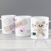 Personalised Cotton Zoo Tweed the Bear Girls Plastic Cup