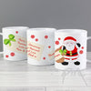 Personalised Felt Stitch Santa Plastic Mug