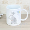 Personalised Hessian Elephant Plastic Mug