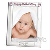 Personalised Flowers and Butterflies Silver 5x7 Photo Frame