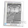 Personalised Blue Cross Silver 5x7 Photo Frame