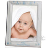 Personalised Blue ABC Silver 5x7 Photo Frame