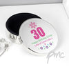 Personalised Flowers Age Round Trinket Box
