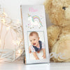 Personalised  Baby Unicorn 2x3 Aluminium Photo Frame