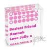 Personalised Spots Pink Medium Crystal Token