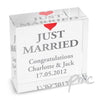 Personalised Just Married Medium Crystal Token