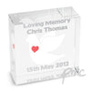 Personalised Dove Medium Crystal Token