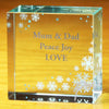 Personalised Snowflake Medium Crystal Token