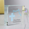 Personalised Star Cross Medium Crystal Token