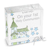 Personalised Blue Church Medium Crystal Token