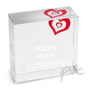 Personalised Ruby Heart Medium Crystal Token