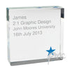 Personalised Blue Star Large Crystal Token