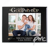 Personalised Godparents Black Glass 7x5 Photo Frame