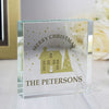Personalised Festive Village Large Crystal Token