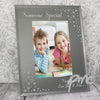 Personalised Any Message Diamante 4x6 Portrait Glass Photo Frame