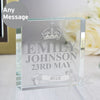 Personalised Royal Crown Large Crystal Token
