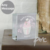 Personalised Vintage Pastel Cupcake Medium Crystal Token