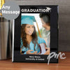 Personalised Black Glass Graduation Frame 5x7