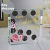Personalised Floral Dot Large Crystal Token