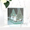 Personalised A Winter's Night Mirrored Glass Tea Light Holder