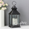 Personalised Antique Scroll Rustic Black Lantern