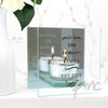 Personalised Antique Scroll Mirrored Glass Tea Light Holder