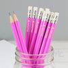 Personalised Butterfly Motif Pink Pencils